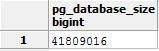 pg_database_size