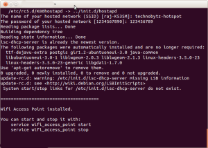 script to install wifi hotspot service